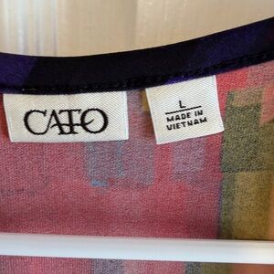 Cato Colorful Abstract Blouse